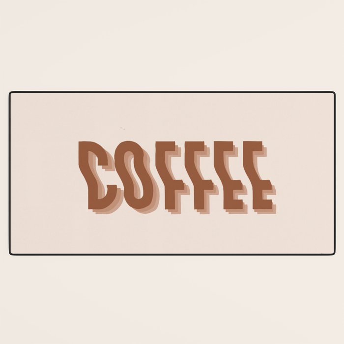 Coffee typography  Desk Mat Gallery Image 3