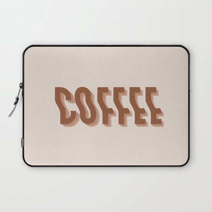 Coffee typography  Laptop Sleeve Gallery Image 1