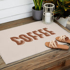 Coffee typography  Outdoor Rug Gallery Image 2