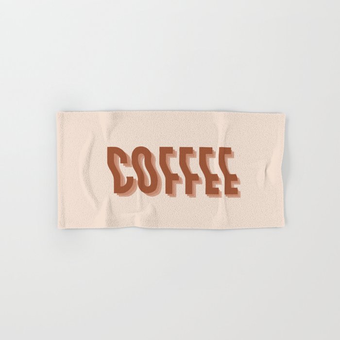 Coffee typography  Bath Towel Gallery Image 1