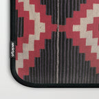 Red and White Moqui Stripe Southwest Navajo Rug Laptop Sleeve Gallery Image 3