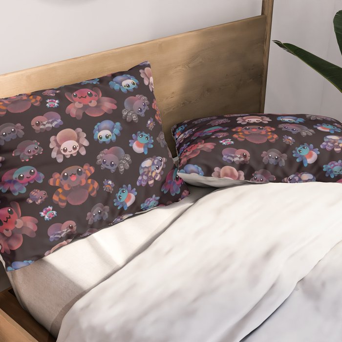 Tarantulas - dark Pillow Sham Gallery Image 2