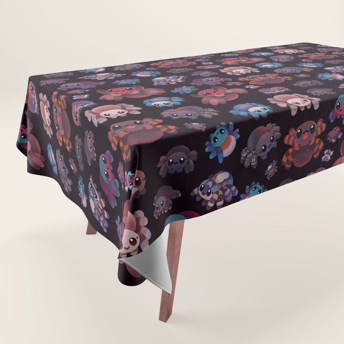 Tarantulas - dark Tablecloth Gallery Image 1