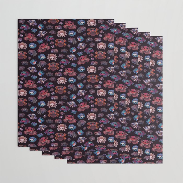 Tarantulas - dark Wrapping Paper Gallery Image 3