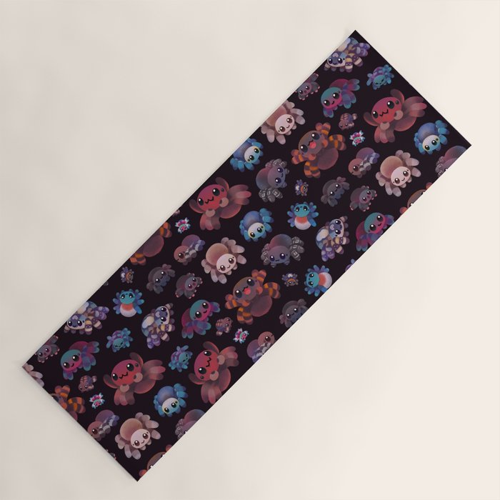Tarantulas - dark Yoga Mat Gallery Image 1