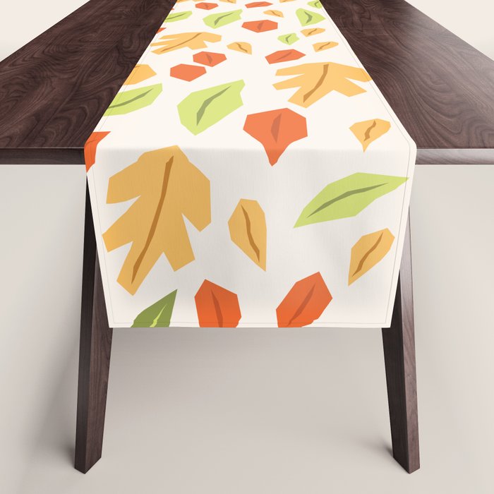 Autumn bird and leaves Table Runner Gallery Image 1