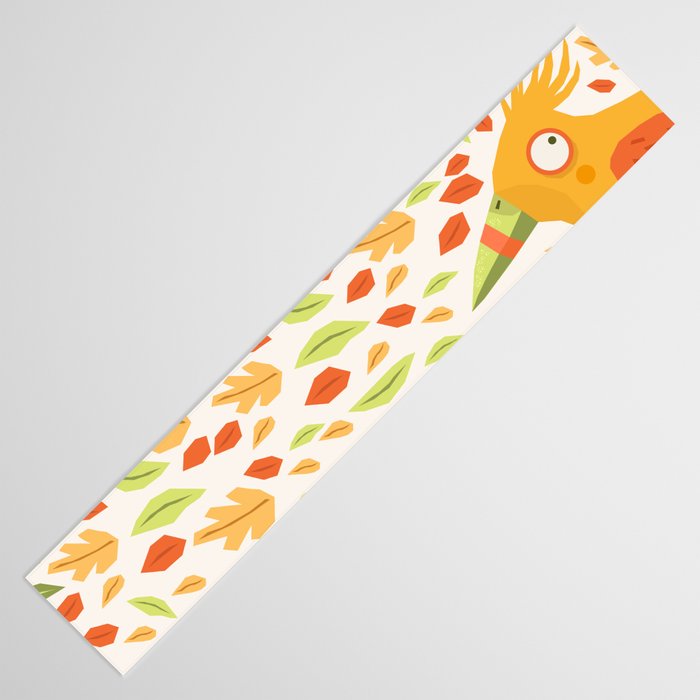 Autumn bird and leaves Table Runner Gallery Image 3