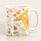 Autumn bird and leaves Coffee Mug Gallery Image 1