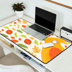 Autumn bird and leaves Desk Mat Gallery Image 2