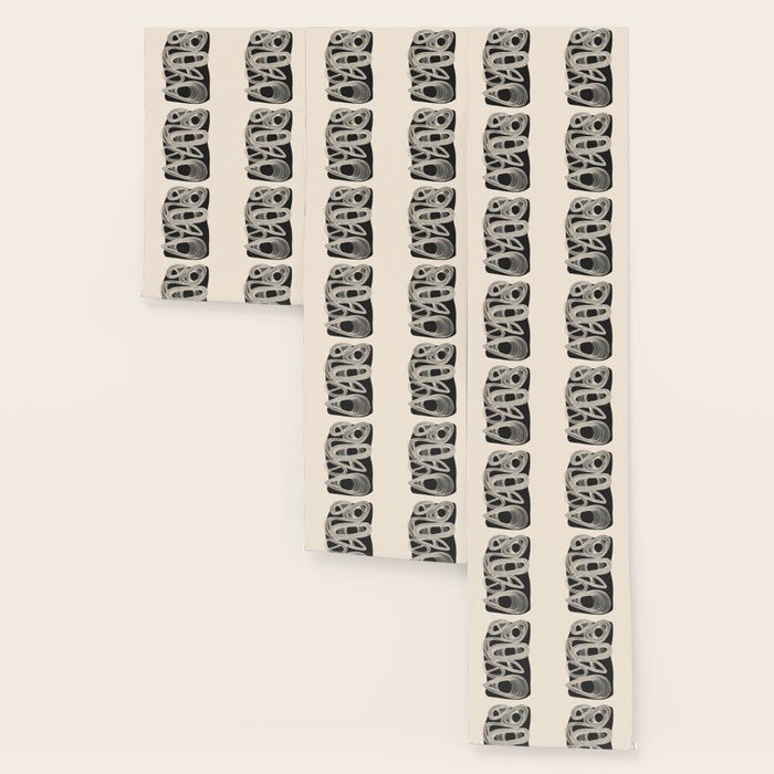 Continuous Flow - Monochrome Abstract Design Wallpaper Gallery Image 3