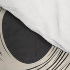 Continuous Flow - Monochrome Abstract Design Comforter Gallery Image 4