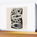 Continuous Flow - Monochrome Abstract Design Wall Mural Gallery Image 2