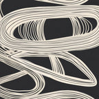 Continuous Flow - Monochrome Abstract Design Coffee Mug Gallery Image 2