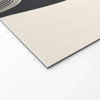 Continuous Flow - Monochrome Abstract Design Welcome Mat Gallery Image 2