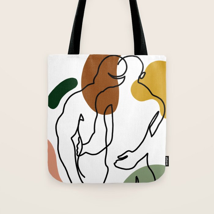 NOODDOOD Linework 1 Tote Bag Gallery Image 1