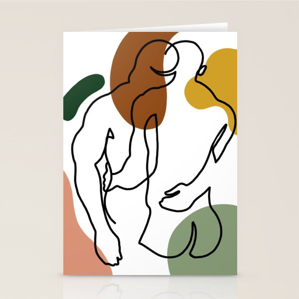 NOODDOOD Linework 1 Stationery Card Gallery Image 1