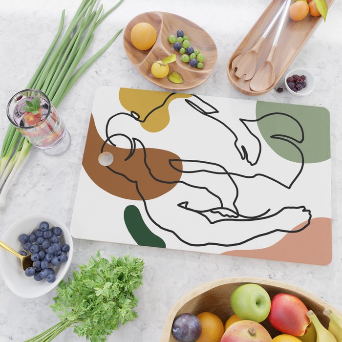 NOODDOOD Linework 1 Cutting Board Gallery Image 2