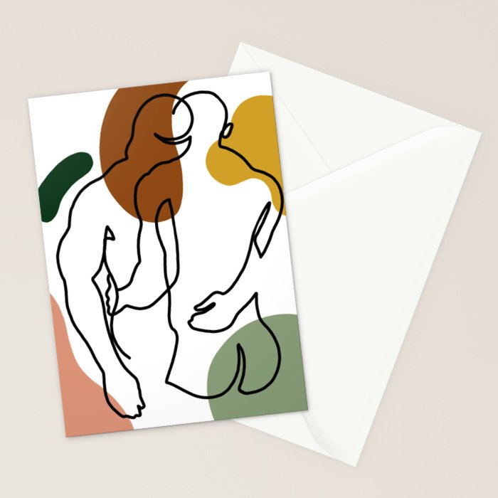 NOODDOOD Linework 1 Stationery Card Gallery Image 2