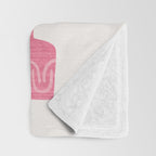 Sweet Sprout Friends - Contemporary Botanical Illustration Throw Blanket Gallery Image 3