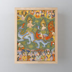 Falnama (Book of omens) Expulsion of Adam and Eve From Heaven Islamic Antique Art  Mini Art Print Gallery Image 1