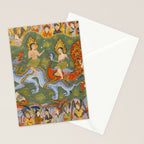 Falnama (Book of omens) Expulsion of Adam and Eve From Heaven Islamic Antique Art  Stationery Card Gallery Image 2