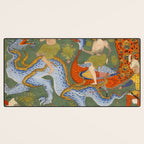 Falnama (Book of omens) Expulsion of Adam and Eve From Heaven Islamic Antique Art  Desk Mat Gallery Image 3