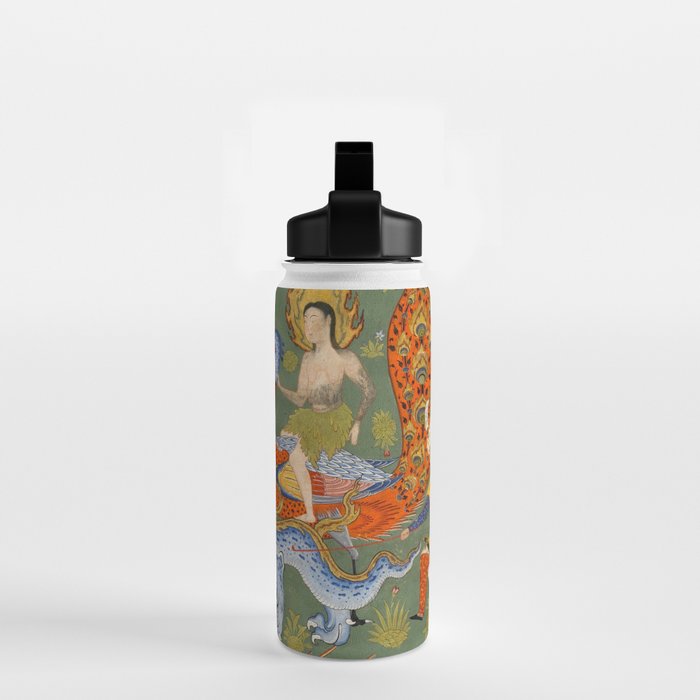 Falnama (Book of omens) Expulsion of Adam and Eve From Heaven Islamic Antique Art  Water Bottle Gallery Image 2