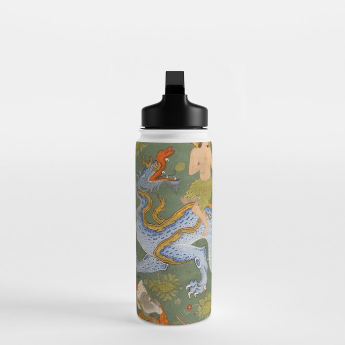 Falnama (Book of omens) Expulsion of Adam and Eve From Heaven Islamic Antique Art  Water Bottle Gallery Image 3