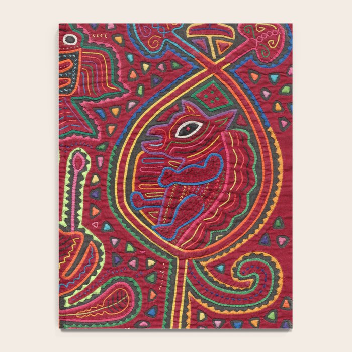 Vintage Bird and Flower Mola Textile Notebook Gallery Image 4