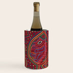 Vintage Bird and Flower Mola Textile Wine Chiller Gallery Image 3