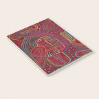 Vintage Bird and Flower Mola Textile Notebook Gallery Image 3