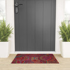 Vintage Bird and Flower Mola Textile Welcome Mat Gallery Image 3