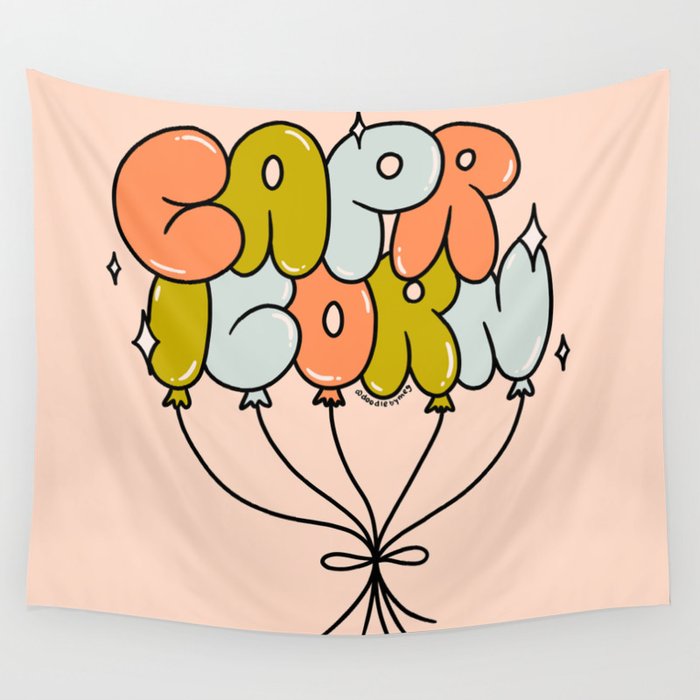 Capricorn Balloons Wall Tapestry Gallery Image 1