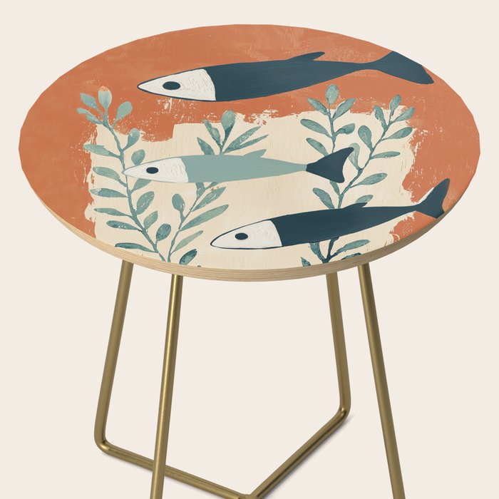 Three Swimming Fish Side Table Gallery Image 2