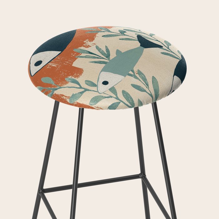 Three Swimming Fish Stool Gallery Image 2