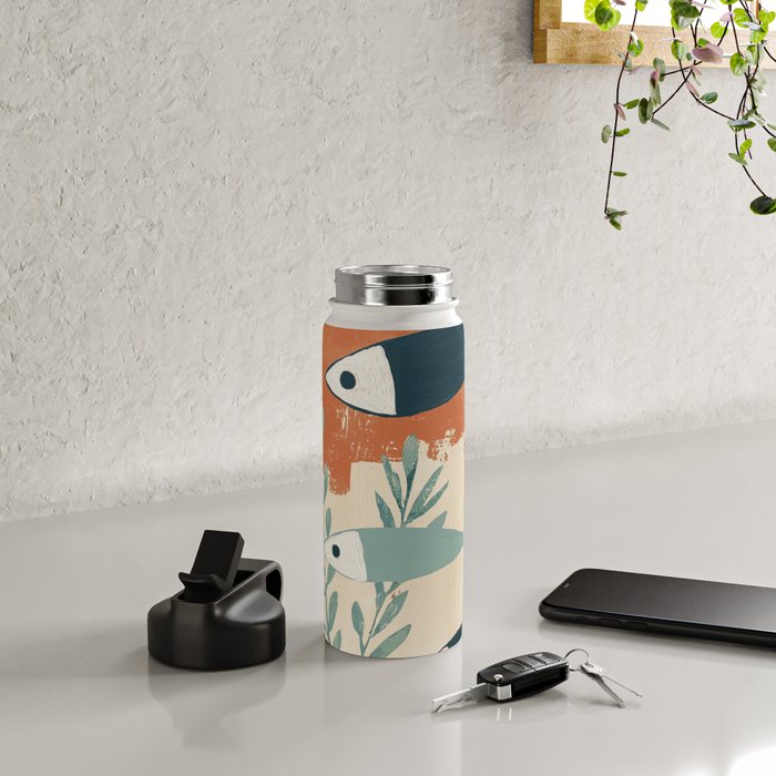 Three Swimming Fish Water Bottle Gallery Image 4