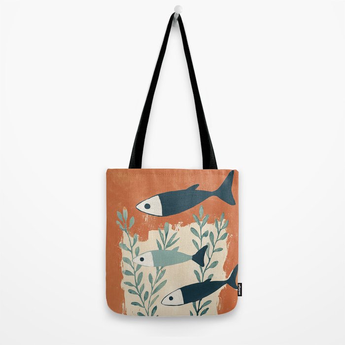 Three Swimming Fish Tote Bag Gallery Image 2