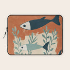 Three Swimming Fish Laptop Sleeve Gallery Image 1