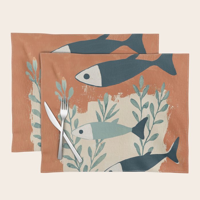 Three Swimming Fish Placemat Gallery Image 1
