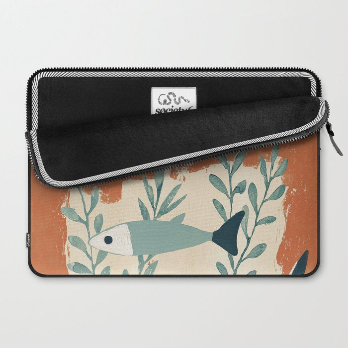 Three Swimming Fish Laptop Sleeve Gallery Image 2