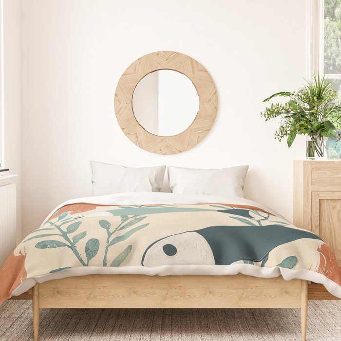 Three Swimming Fish Duvet Cover Gallery Image 3