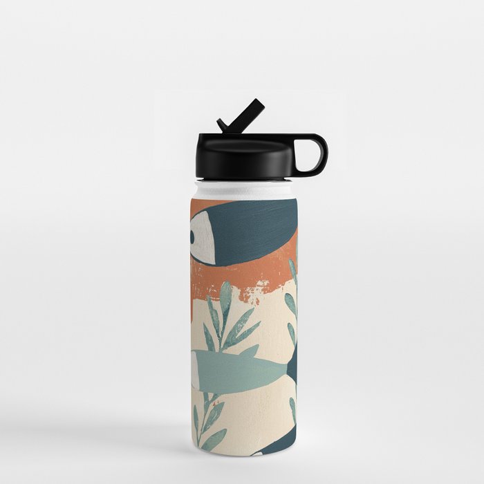 Three Swimming Fish Water Bottle Gallery Image 1