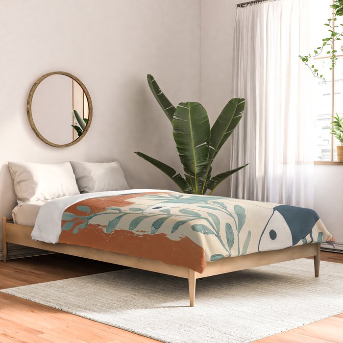 Three Swimming Fish Comforter Gallery Image 2