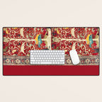 Silk Heriz Azerbaijan Northwest Persian Rug Print Desk Mat Gallery Image 1