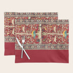 Silk Heriz Azerbaijan Northwest Persian Rug Print Placemat Gallery Image 1