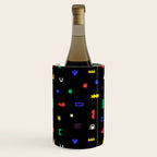 Abstract colorful organic shape art pattern Wine Chiller Gallery Image 1