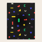 Abstract colorful organic shape art pattern Notebook Gallery Image 4