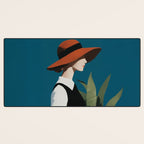 Vintage Elegance in Autumn Light Desk Mat Gallery Image 3