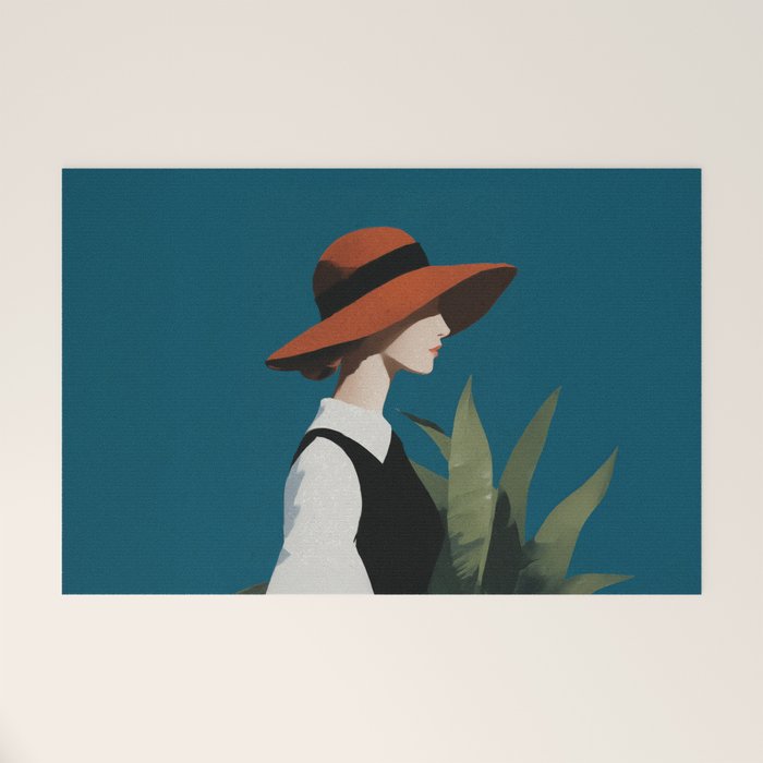 Vintage Elegance in Autumn Light Welcome Mat Gallery Image 1