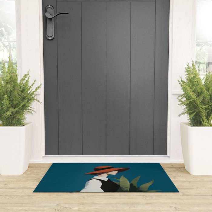 Vintage Elegance in Autumn Light Welcome Mat Gallery Image 3